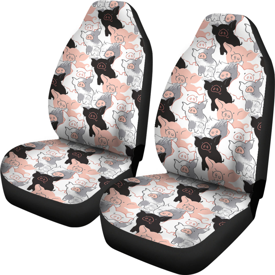 Pig Pattern Print Design 05 Universal Fit Car Seat Covers