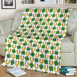 Horseshoes Pattern Print Design 04 Premium Blanket