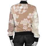 Beautiful Hexagon Japanese  Pattern Women'S Bomber Jacket