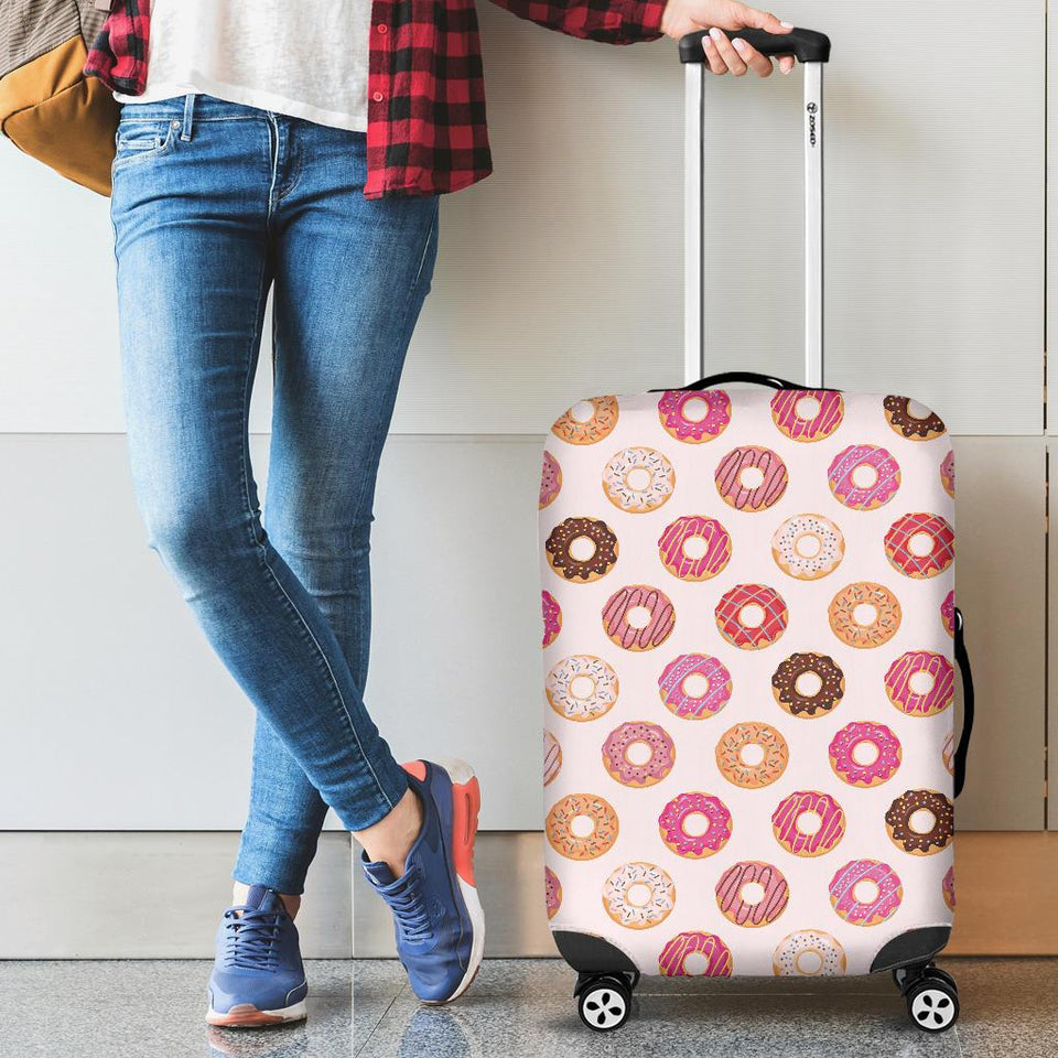 Colorful Donut Pattern Cabin Suitcases Luggages
