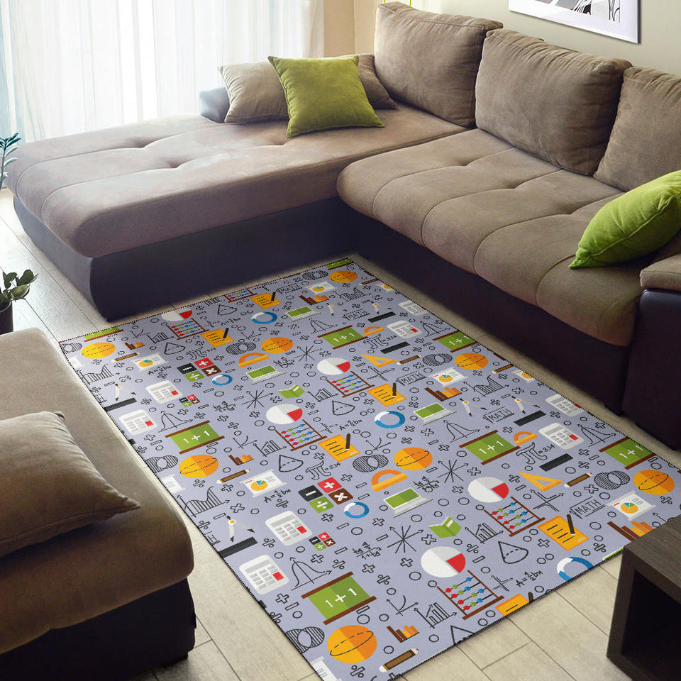 Math Pattern Print Design 04 Area Rug