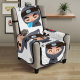 Cute ninja design pattern Chair Cover Protector