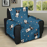 Cute boston terrier dog spattern Recliner Cover Protector