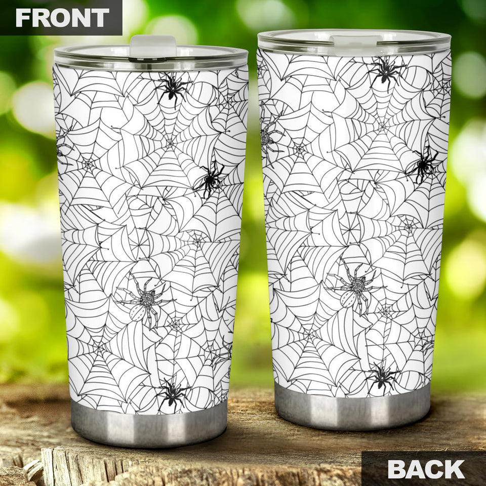 Spider Web Cobweb Pattern Tumbler