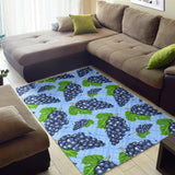 Watercolor Grape Pattern Area Rug