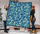 Blueberry Design Pattern Premium Quilt
