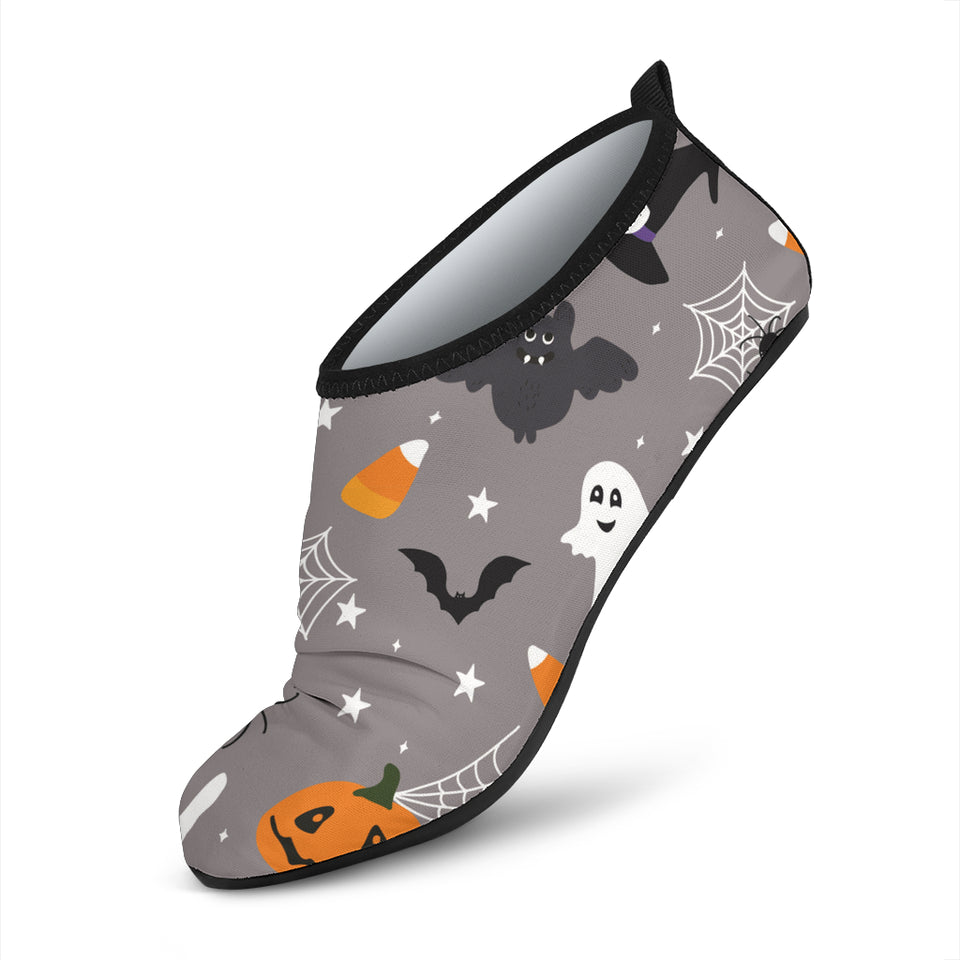 Halloween Design Pattern Aqua Shoes