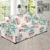 Square Floral Indian Flower Pattern Sofa Slipcover