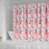 Octopus Winter Hat Garland Fish Candy Seaweed Coral Starfish Shower Curtain Fulfilled In US