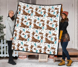 Sea Lion Seals Jellyfish Pattern Premium Quilt