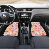 Hand Drawn Heart Design Pattern Front And Back Car Mats