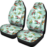 Helicopter Design Pattern Universal Fit Car Seat Covers
