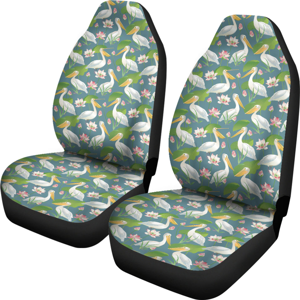 Pelican Pattern Print Design 04 Universal Fit Car Seat Covers