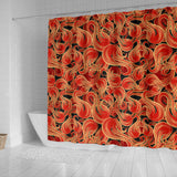 Fire Flame Pattern Shower Curtain Fulfilled In US