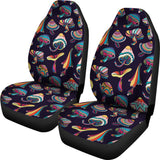 Colorful Mushroom Pattern Universal Fit Car Seat Covers