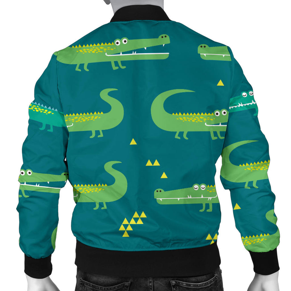 Crocodile Pattern Men'S Bomber Jacket