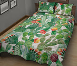 Cactus design pattern copy Quilt Bed Set