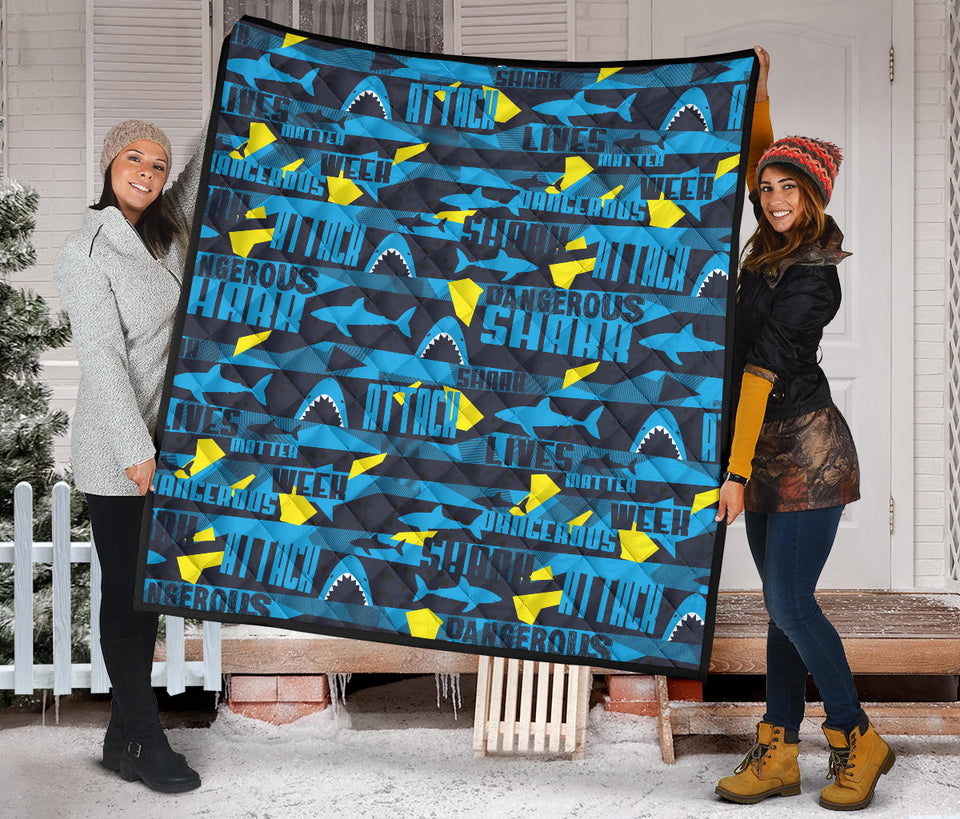 Shark Dangerous Premium Quilt