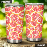Tropical Grapefruit Pattern Tumbler