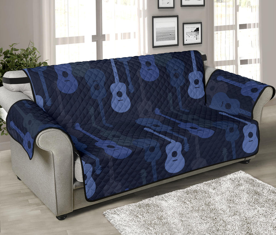 Blue Theme guitar pattern Sofa Cover Protector