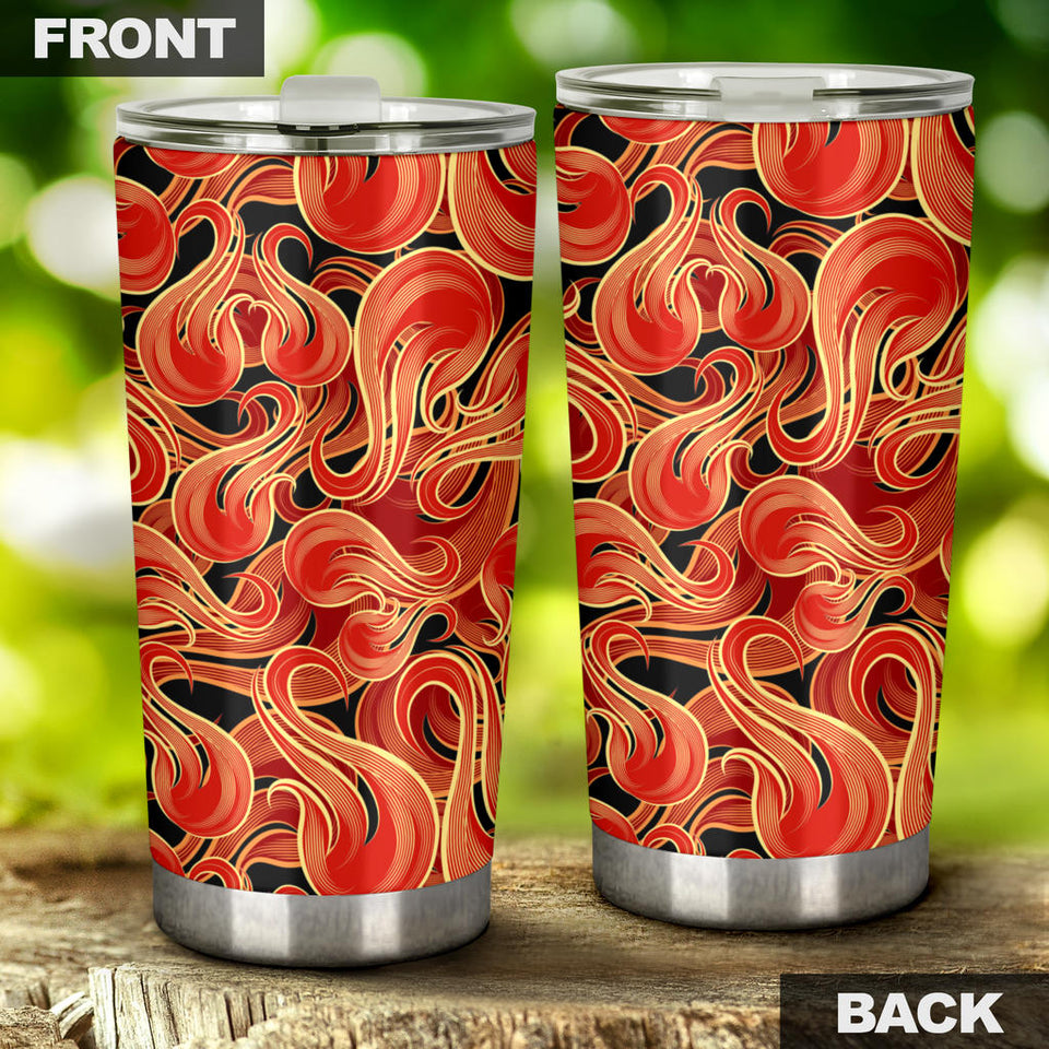 Fire Flame Pattern Tumbler