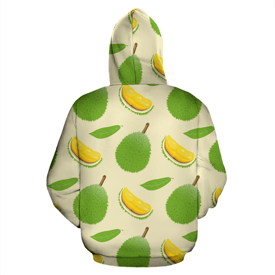 Durian Pattern Zip Up Hoodie