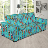 Surfboard Pattern Print Design 05  Sofa Slipcover