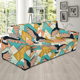 Eagle Pattern Print Design 02 Sofa Slipcover