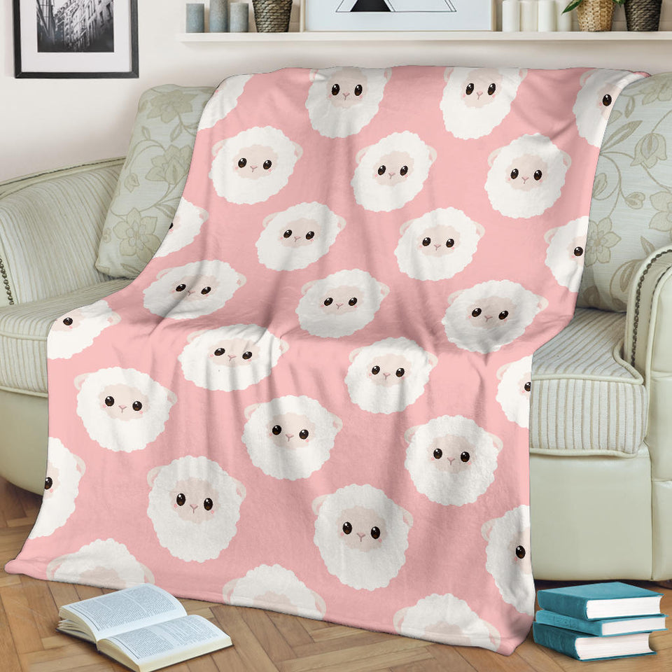Cute Sheep Pattern Premium Blanket