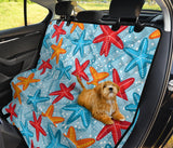 Blue Red Orange Starfish Pattern Dog Car Seat Covers
