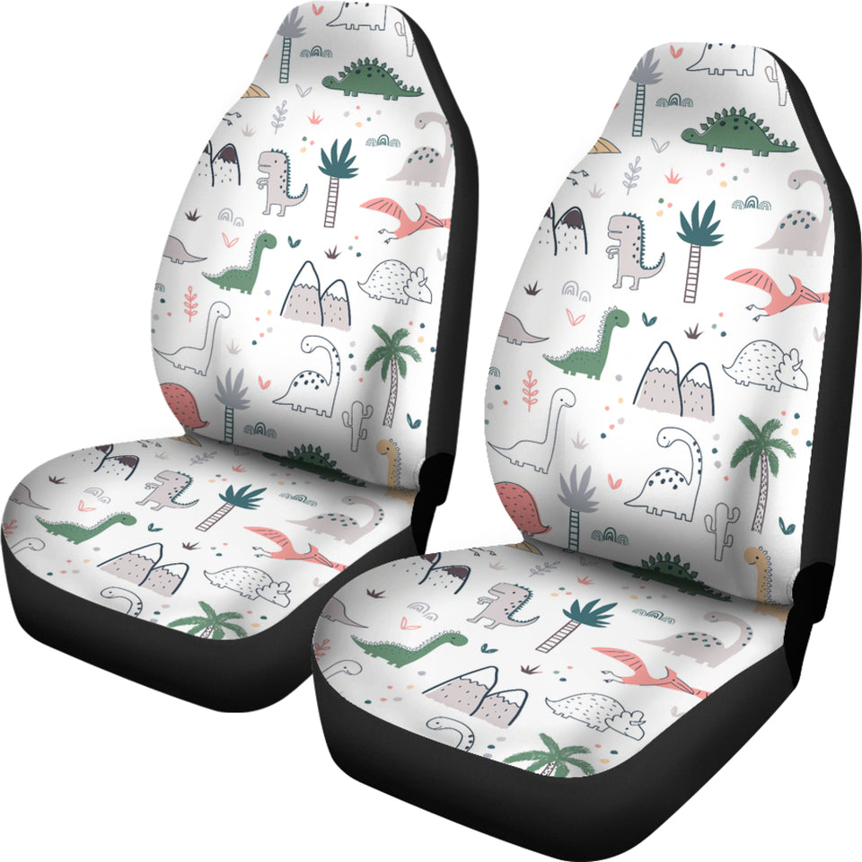 Cute Cartoon Dinosaurs Tree Pattern Universal Fit Car Seat Covers