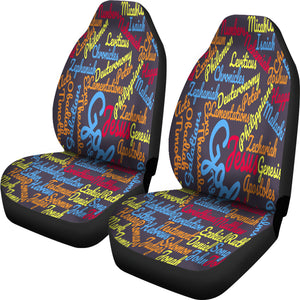 Custom-Made Holy Bible Books Grey Mixed Color Car Seat Cover