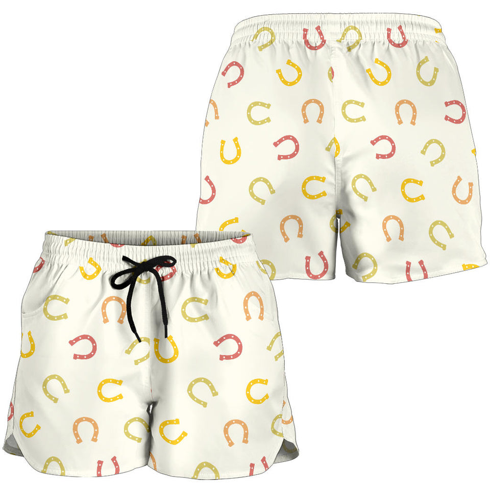 Horseshoes Pattern Print Design 02 Women Shorts