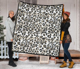 Leopard Skin Print Pattern Premium Quilt