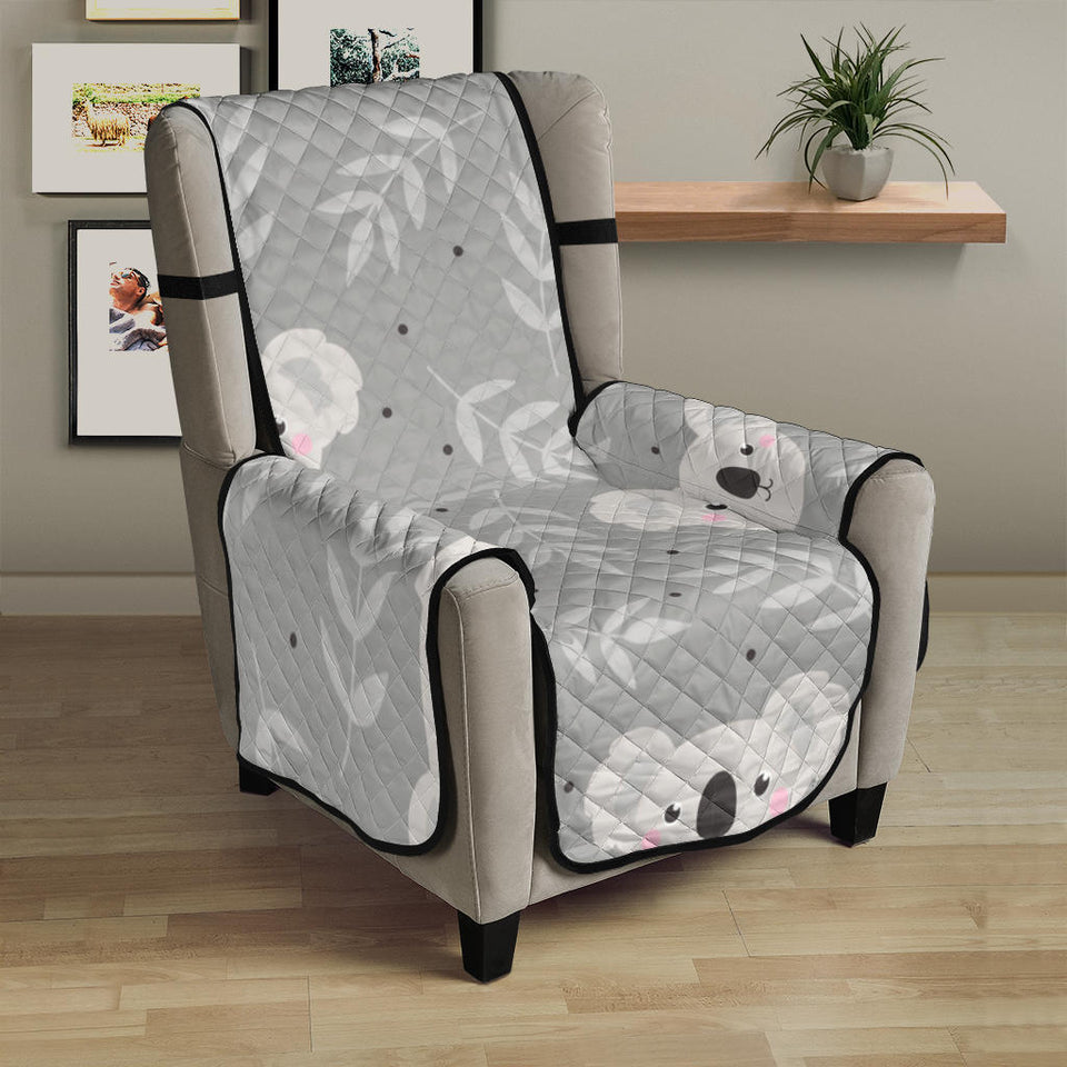 Cute koala leaves pattern Chair Cover Protector