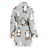 Cute Penguin Christmas Pattern Women'S Bathrobe