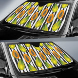 Papaya Design Pattern Car Sun Shade