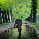 Avocado Pattern Green Background Umbrella