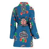 Darts Pattern Print Design 02 Women's Bathrobe