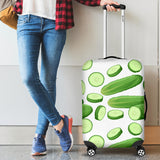 Cucumber Whole Slices Pattern Luggage Covers