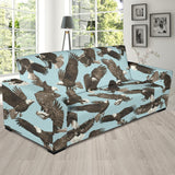 Eagle Pattern Print Design 01 Sofa Slipcover