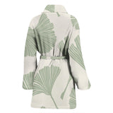 Ginkgo Leaves Pattern Women'S Bathrobe