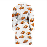 Clown Fish Pattern Print Design 03 Men's Bathrobe