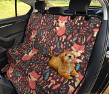 Fox Leaves Mushroom Pattern Dog Car Seat Covers