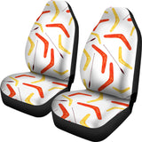 Waterclor Boomerang Australian Aboriginal Ornament  Universal Fit Car Seat Covers