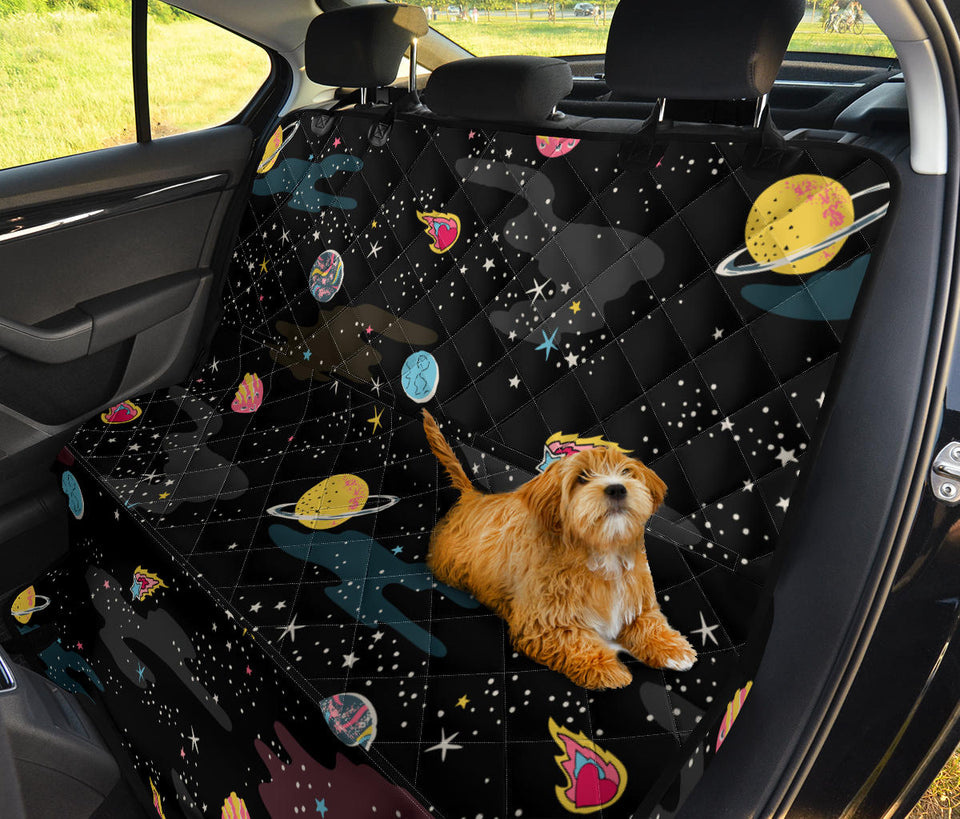 Space Pattern Dog Car Seat Covers