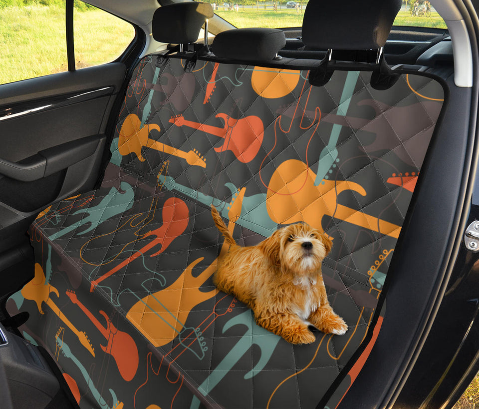 Electric Guitars Pattern Dog Car Seat Covers