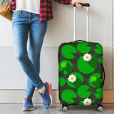 Frog Waterlily Pattern Cabin Suitcases Luggages