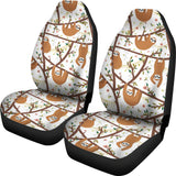 Sloths Hanging On The Tree Pattern  Universal Fit Car Seat Covers