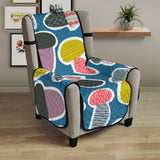 Colorful mushroom design pattern Chair Cover Protector